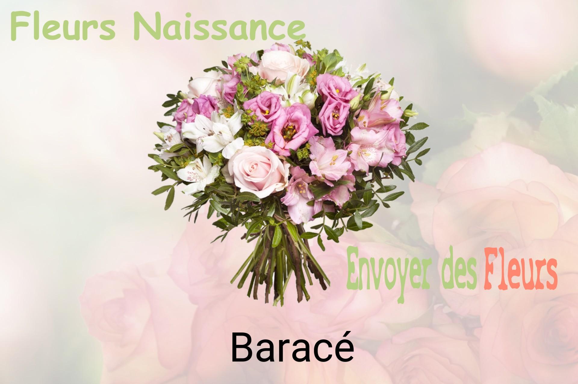 Bouquet de fleurs de naissance livré à Baracé